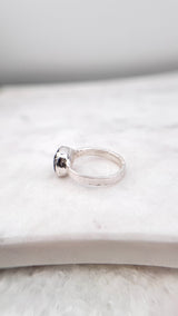 Bonbon Ring, Ocker, Silber999, Größe 58