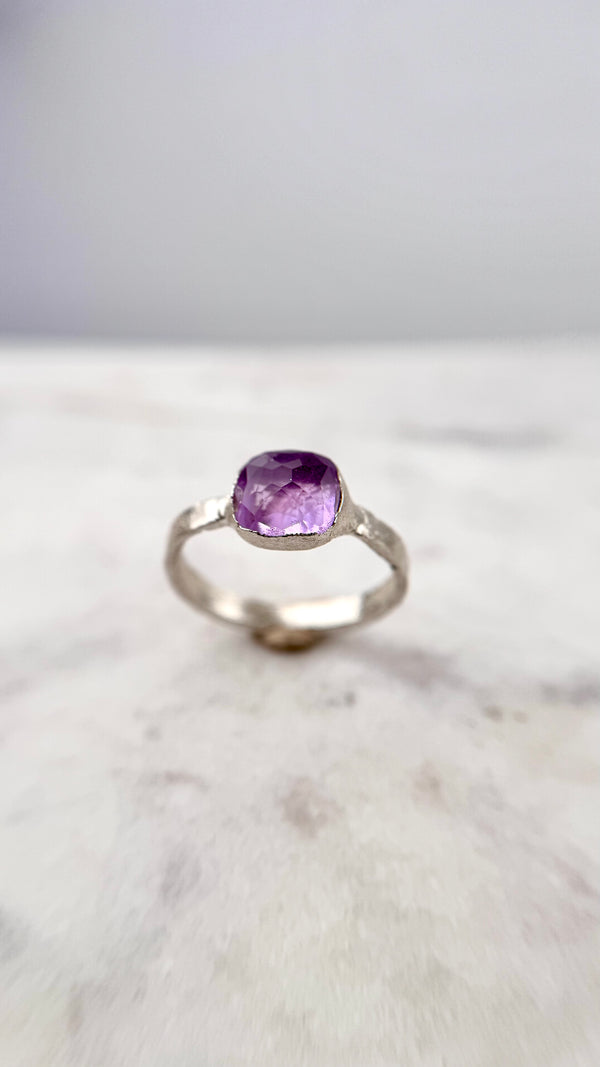 Bonbon Ring, rosa, Silber999, Größe 63