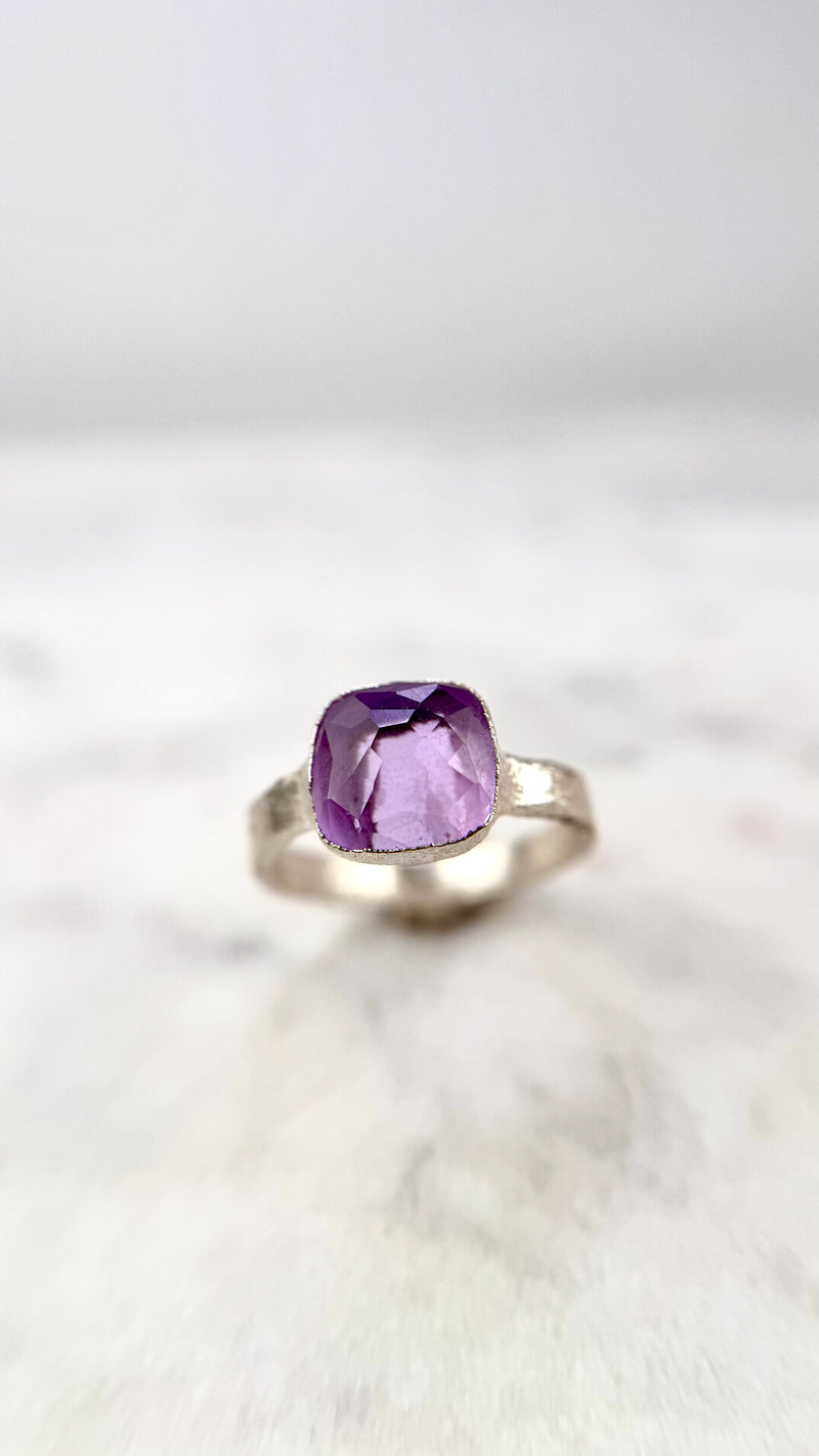 Bonbon Ring, rosa, Silber999, Größe 56