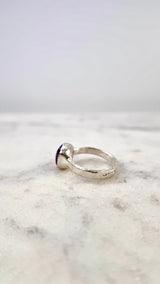 Bonbon Ring, rosa, Silber999, Größe 55