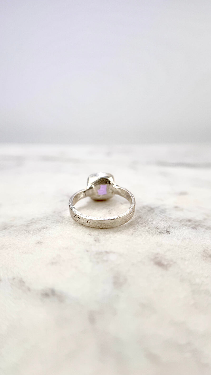 Bonbon Ring, rosa, Silber999, Größe 55