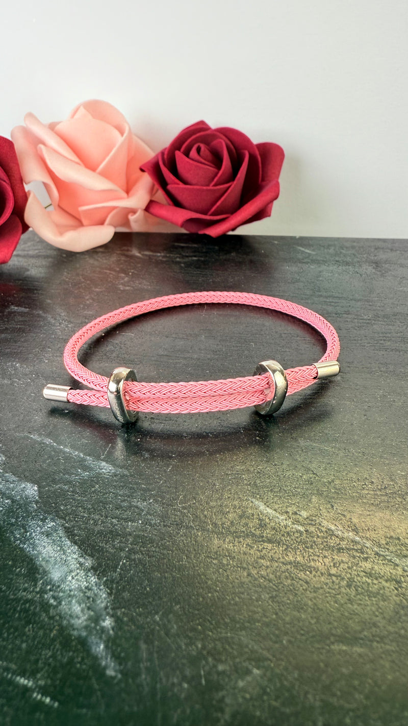 Armband Rosa, verstellbar, Edelstahl316, JolyneGlow