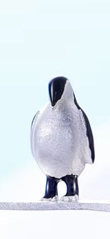 Pinguin auf Achat Halskette, Silber925